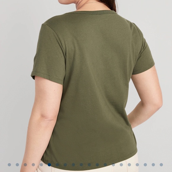 NWT OLD NAVY EveryWear V-Neck Slub-Knit T- SHIRT Color:
Alpine Tundra - Picture 6 of 7